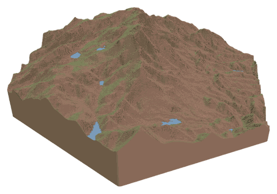 Topography only hex
